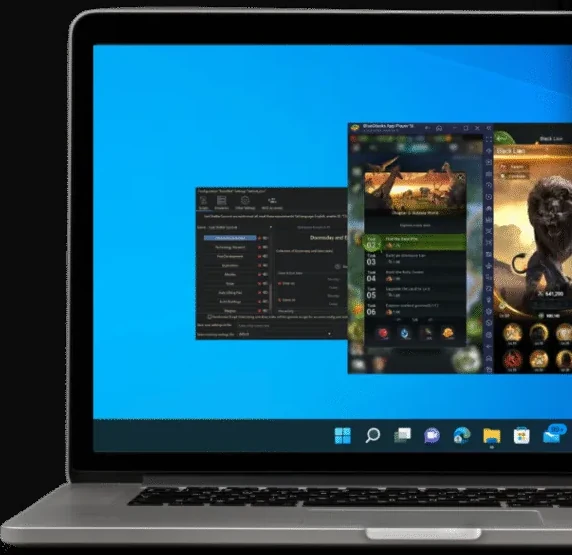Beast Lord: The New Land runs through a Windows PC bot on a laptop